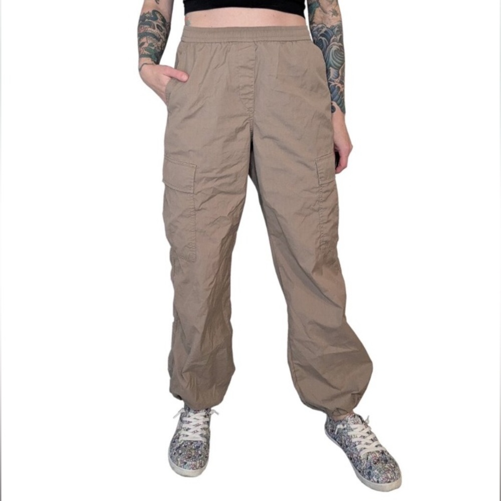 -Uniqlo Tan Khaki Joggers pants-Medium As Is